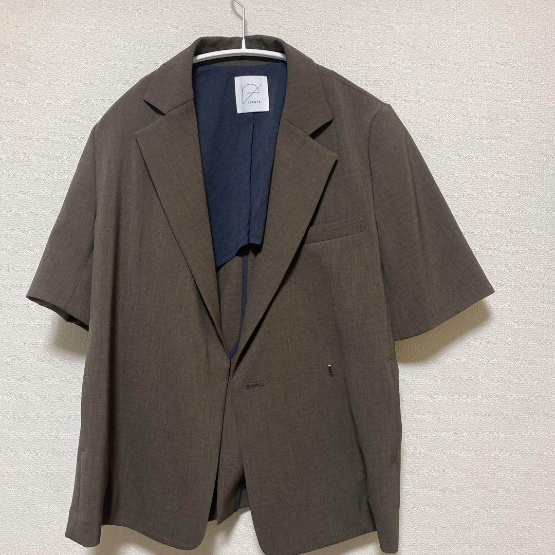 crewre ハーフスリーブボクシージャケット brown 2