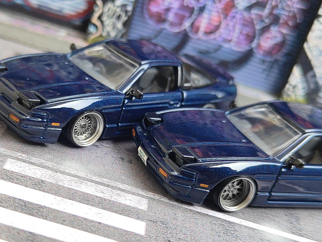 トミカ改造 日産 180sx ワンエイティー プレミアム☆深リムホットウィール