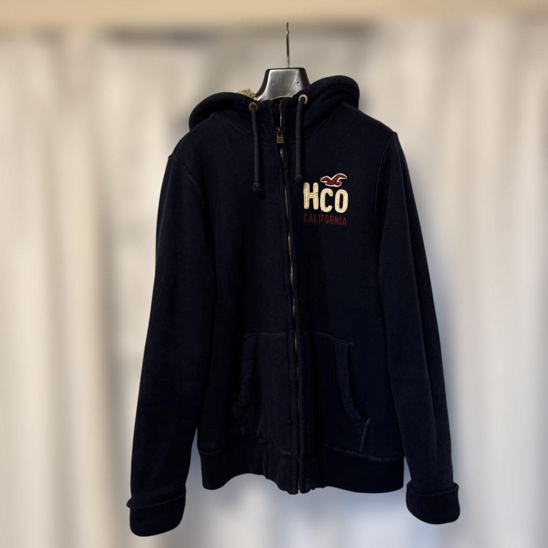 Hollister フリースジャケット Lサイズ ネイビー