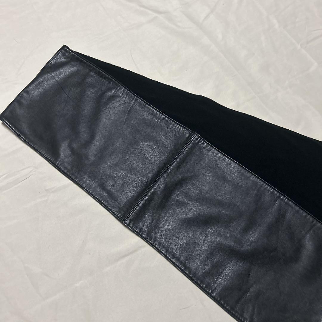 希少 90s00s Polo Ralph Lauren レザーマフラー スカーフ