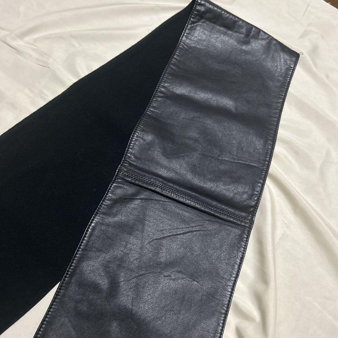 希少 90s00s Polo Ralph Lauren レザーマフラー スカーフ