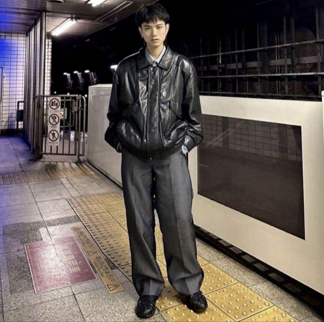 ジャケット・アウター real leather jacket a-2 black y2k
