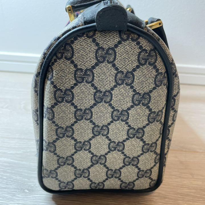 ブラック 美品 PVC ミニボストンバッグ ハンドバッグ iZ4P5-m19461187599 GUCCI オールドグッチ げカバン