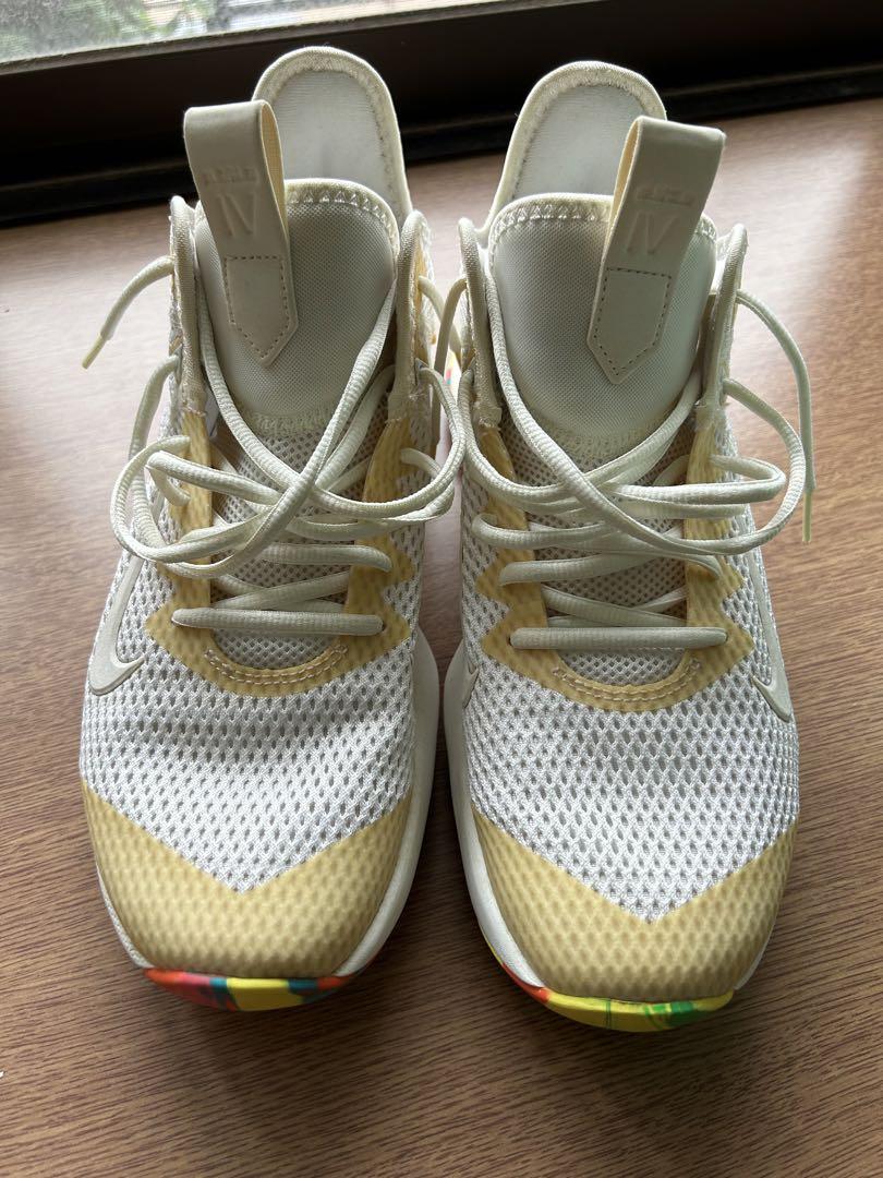 Nike バスケットボールシューズ ホワイト イエロー メンズ