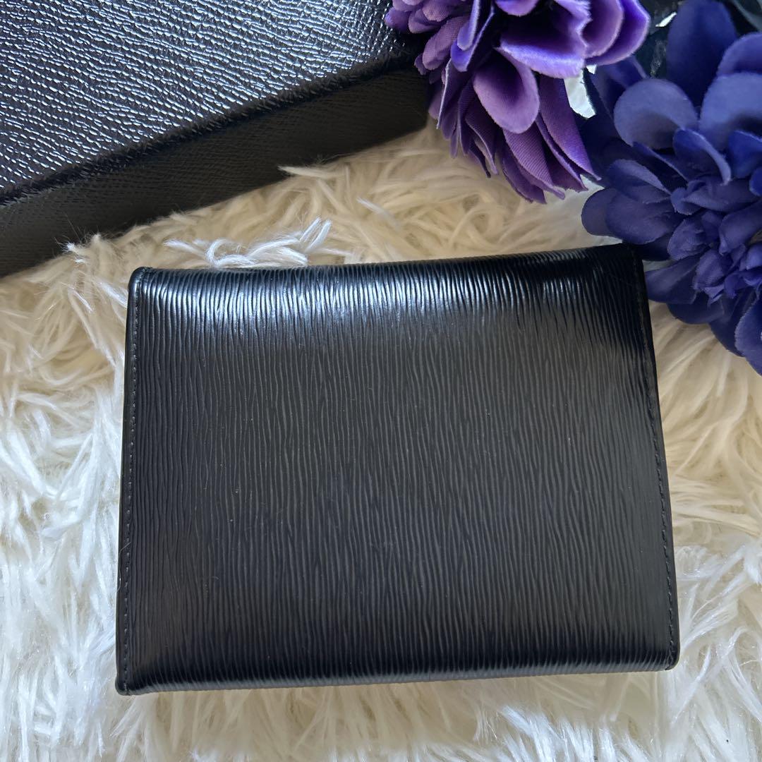 極美品 ✨プラダ ヴィッテロムーブ 三角ロゴ 三つ折り財布 ブラックRFID