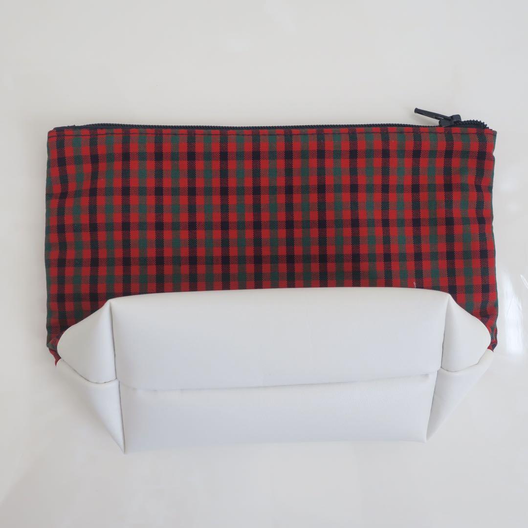 【新品・限定完売品】Familiar チェック柄ポーチ familiar - 最終値下げ☆新品☆familiar☆ポーチの通販 by