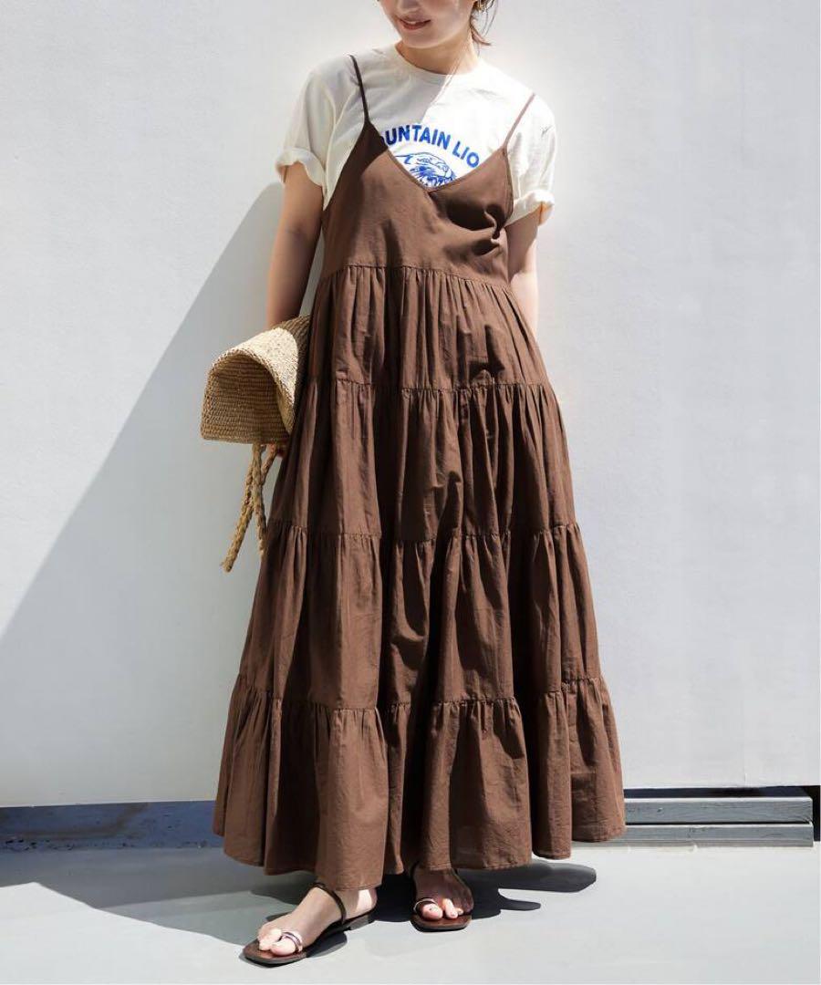 SLOBE IENA スローブイエナ ティアードキャミワンピース