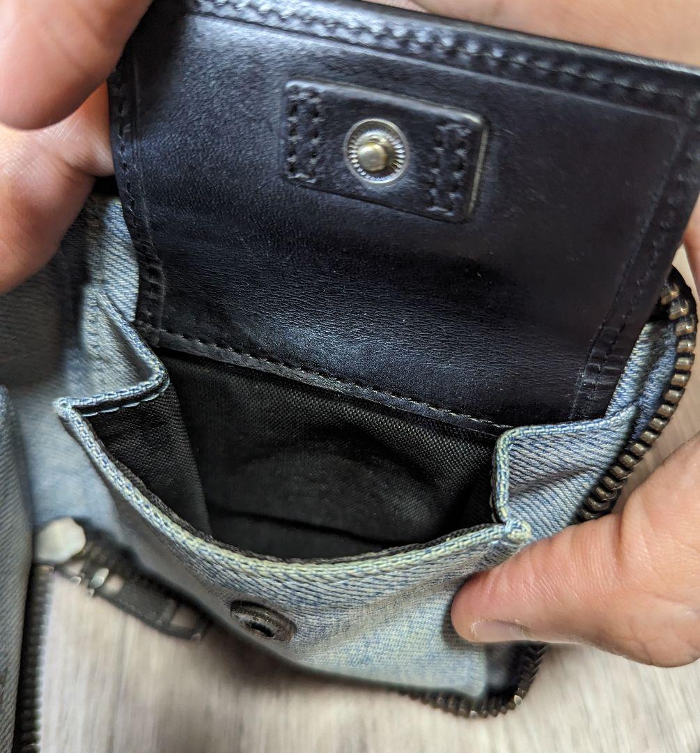 【美品◎】ディーゼル　二つ折り　デニム財布　コンパクト
