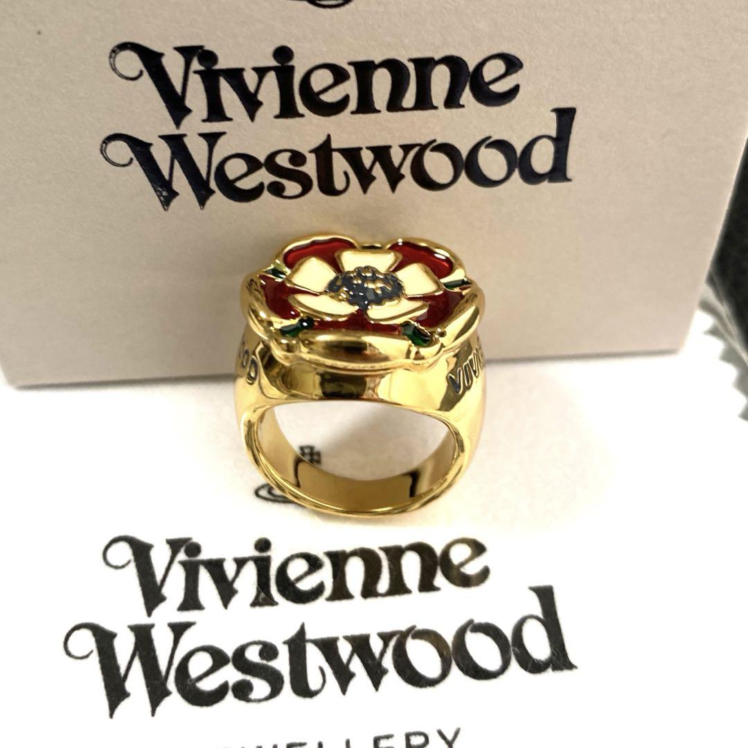 vivienne westwood ローズリング ゴールドMサイズ 新品未使用