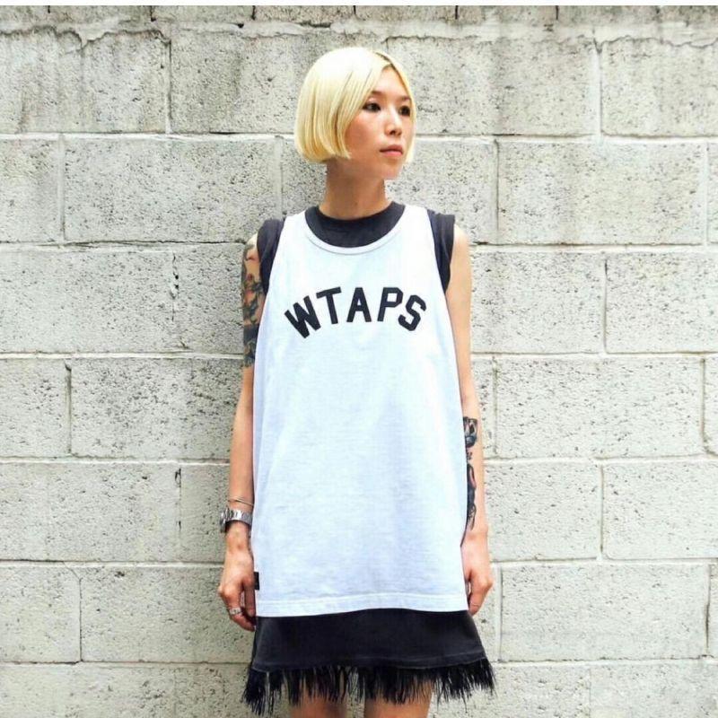 WTAPS ホワイト タンクトップ 男女兼用