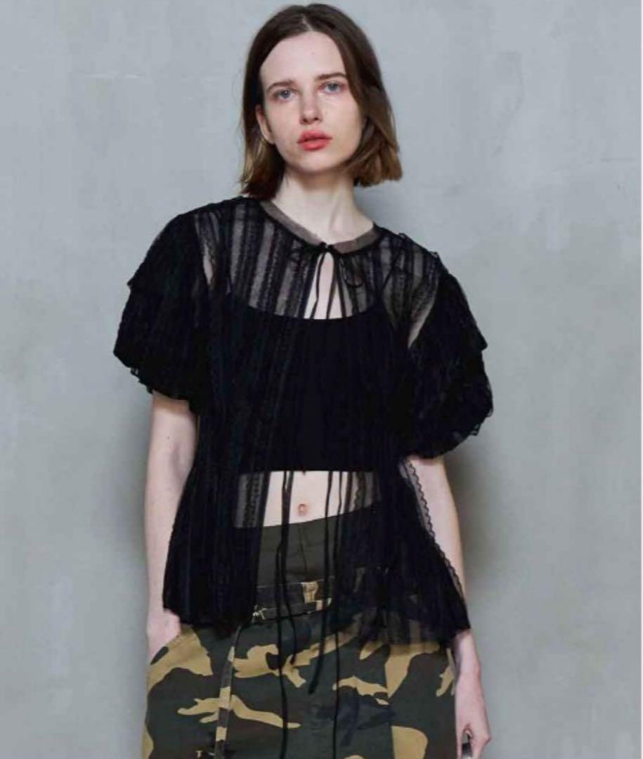 Lace Peplum 2way Tops/レースペプラム2WAYトップス