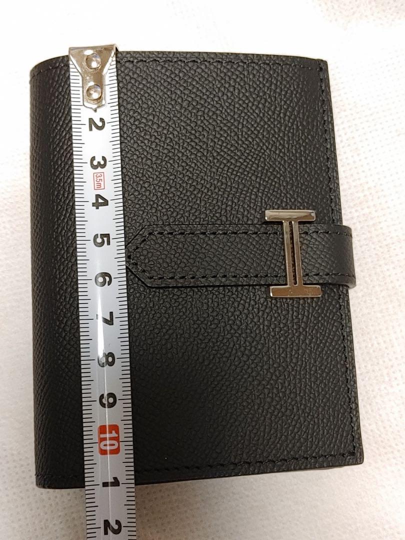 本革Hロゴ　ベアンミニ　二つ折り財布