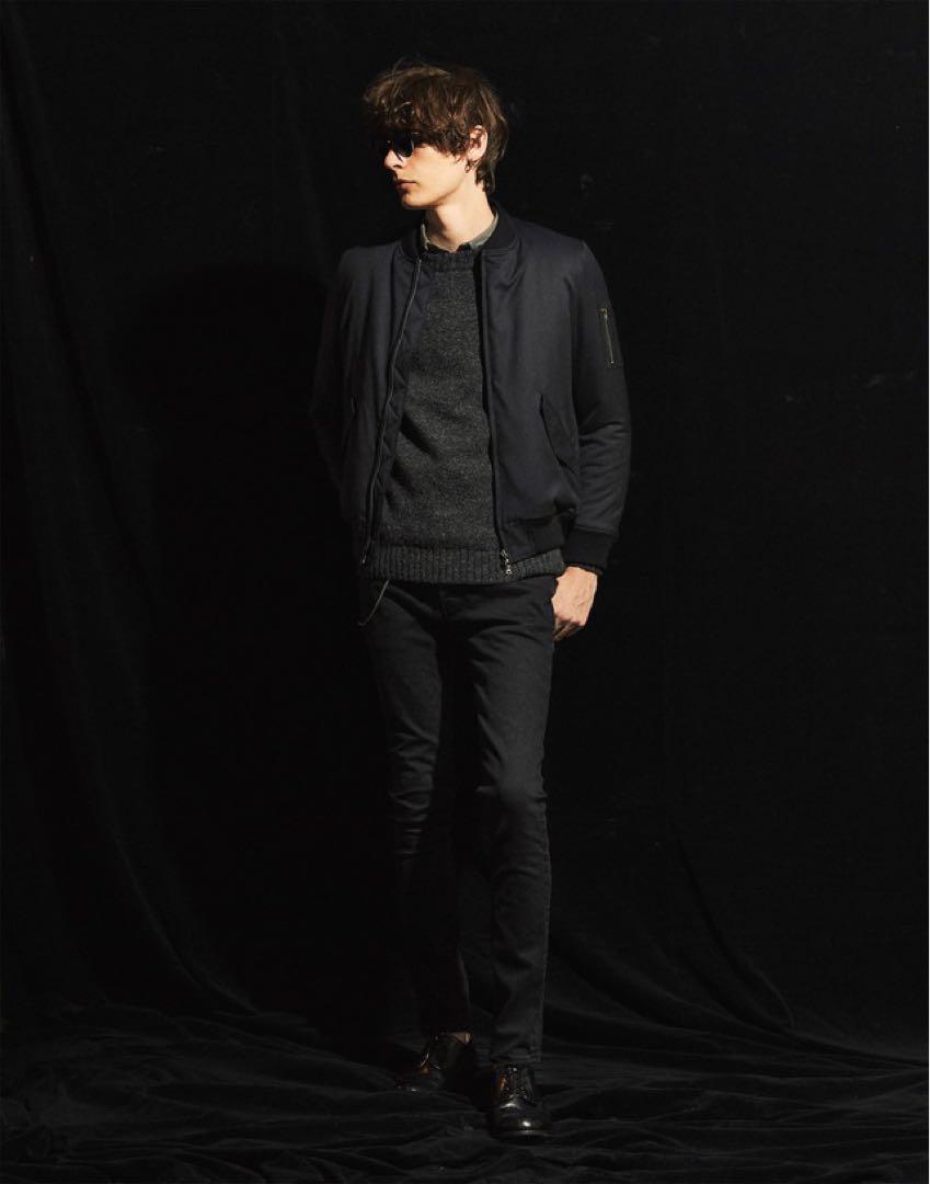 lounge lizard／WOOL GABADINE ボンバージャケット