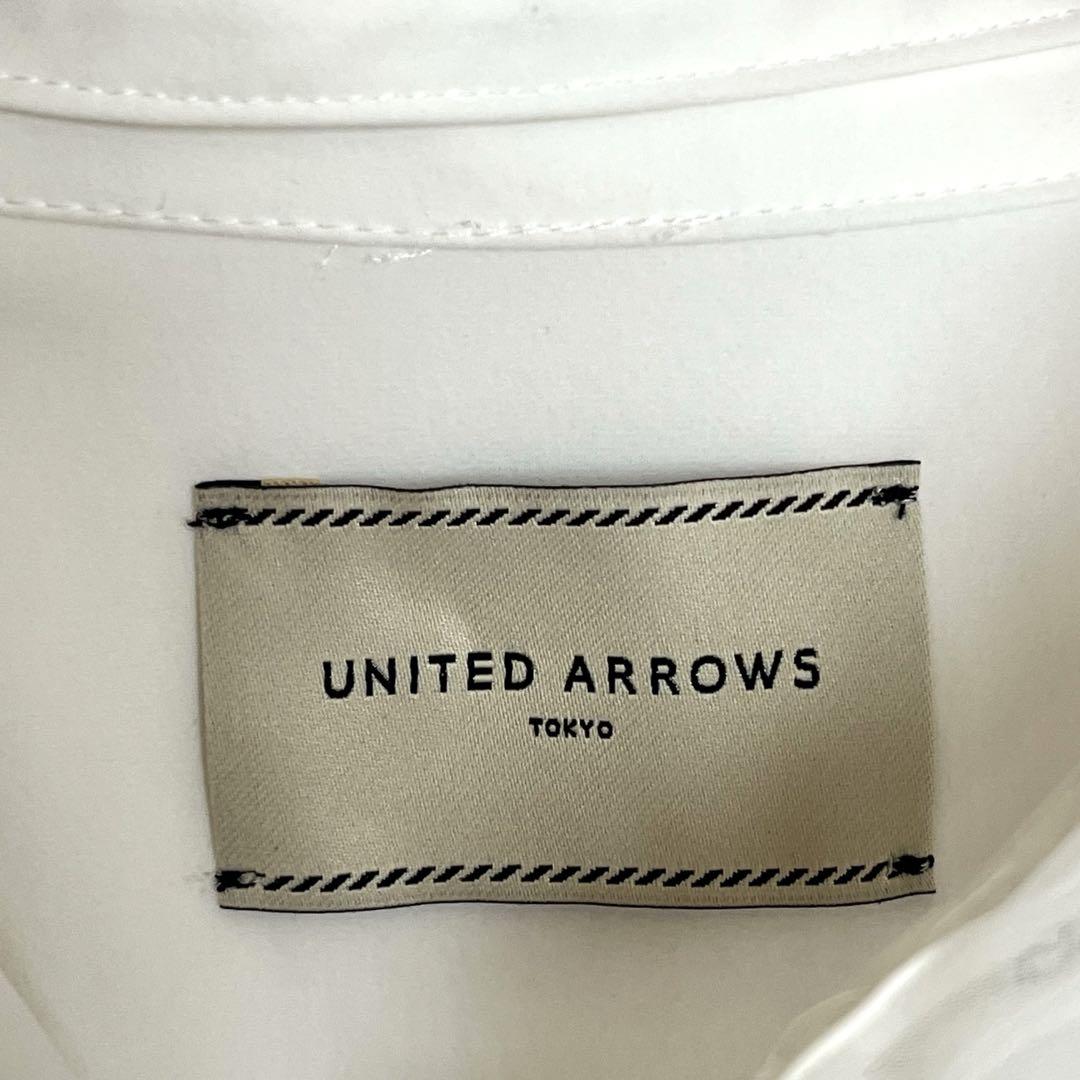 UNITED ARROWS オーガンジープリーツ カフス ブラウス