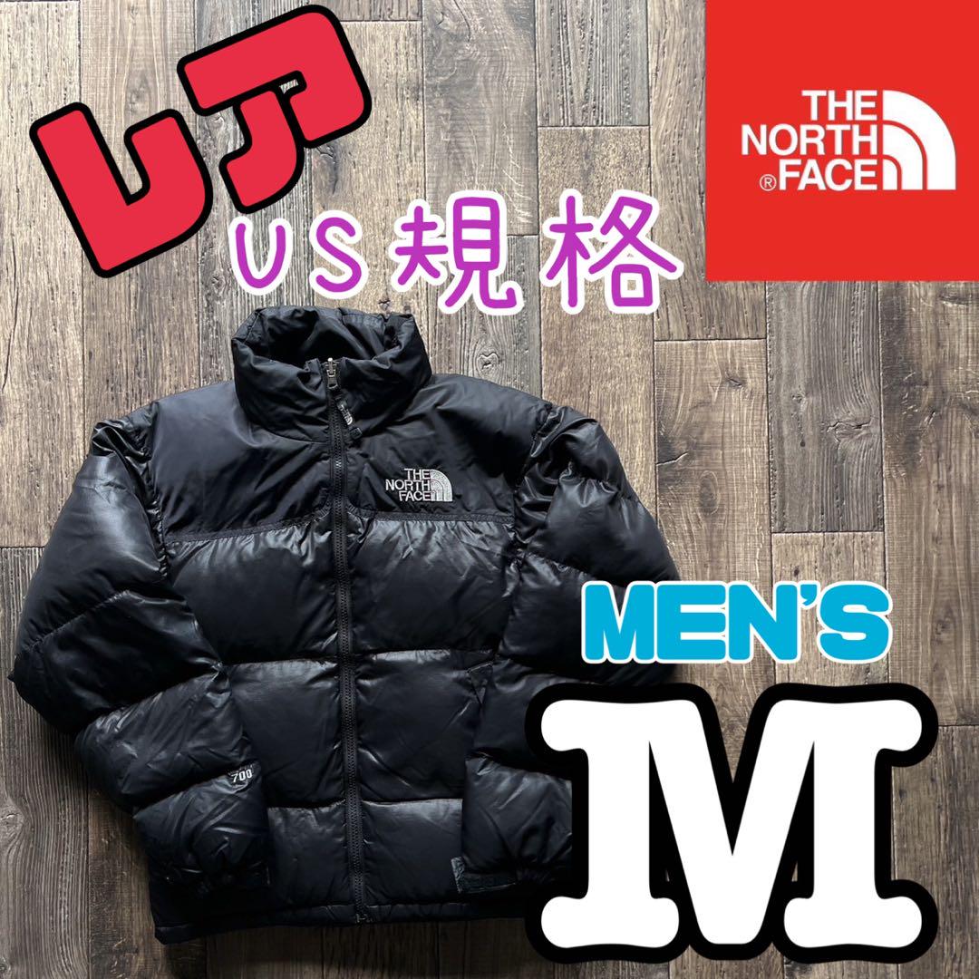US規格 ノースフェイス　ダウンジャケット　ヌプシ　ブラック　メンズM