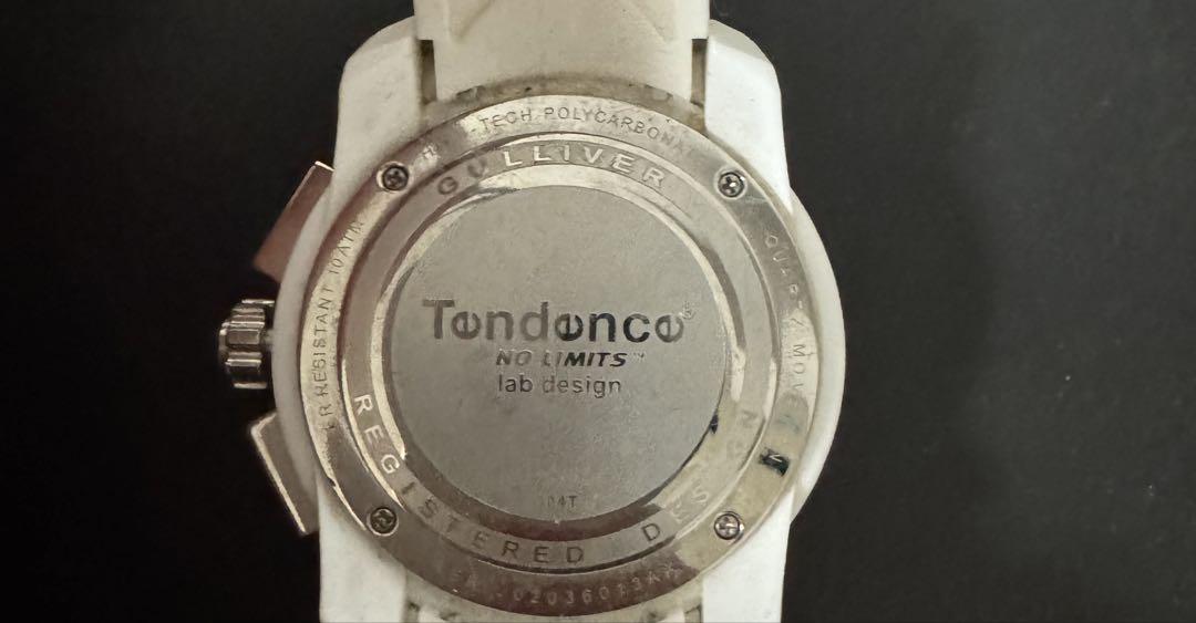 Tendanco ホワイト クロノグラフ 時計