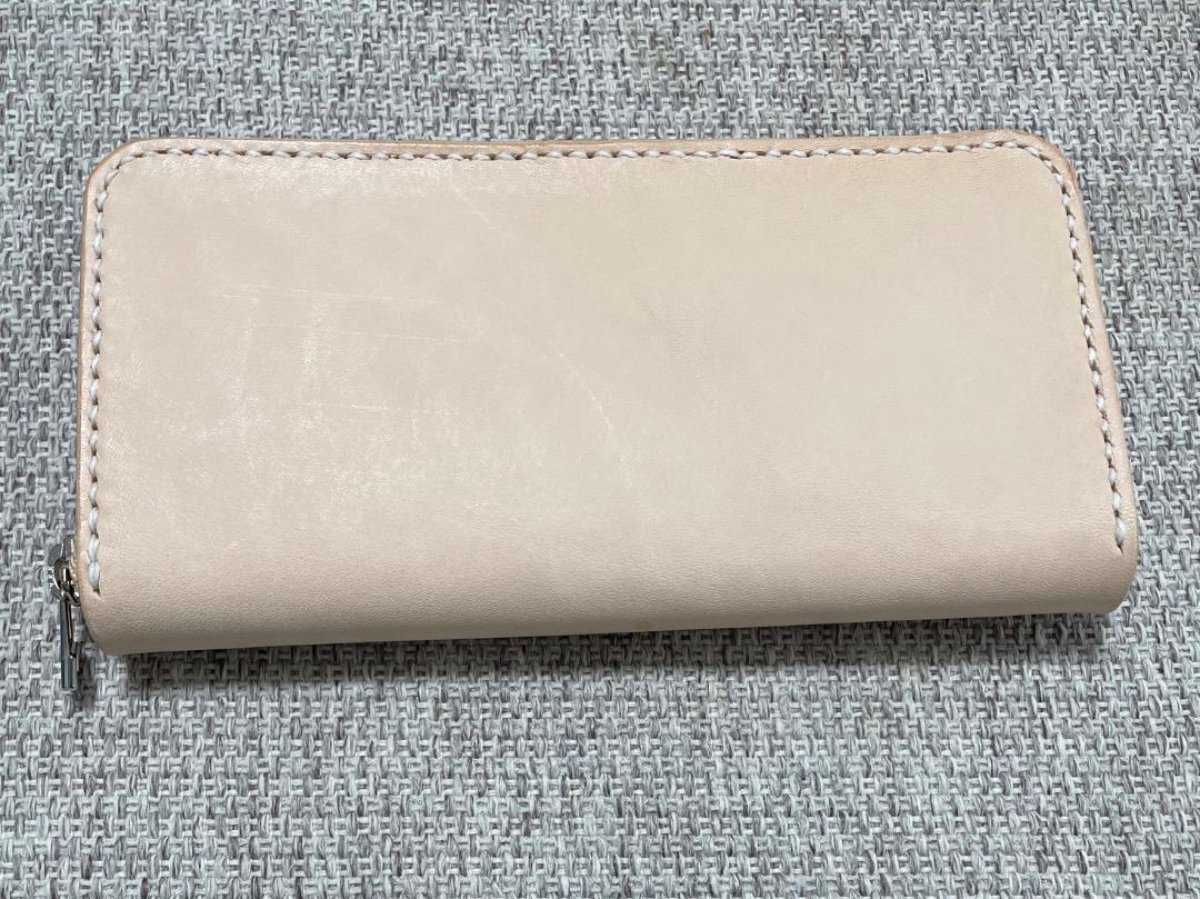 オーダーメイド／極厚ヌメ革ラウンドファスナー長財布