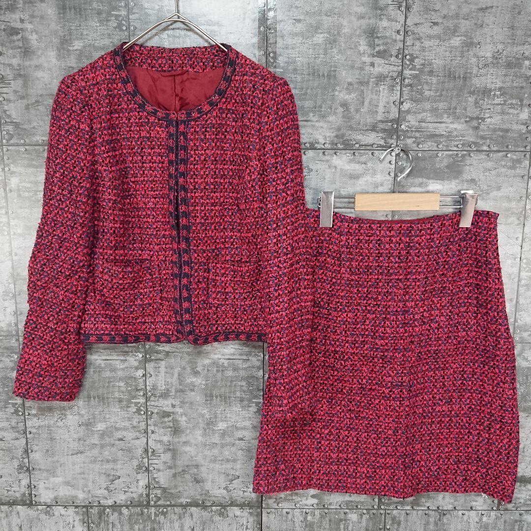 ANAYI アナイ ツイードワンピース セットアップ ノーカラージャケット