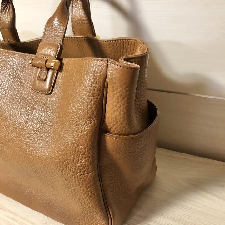 otto gatti シュリンクレザー トートバッグ キャメル ROTINO