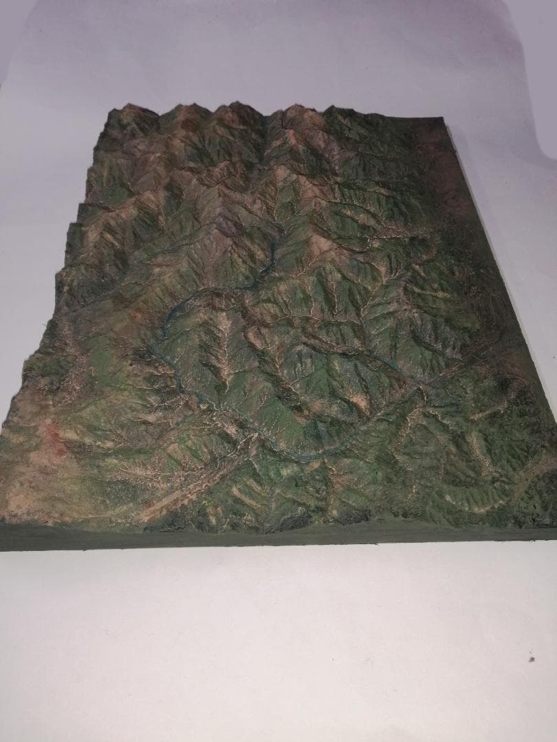 北アルプス南部　大型山岳模型　1/150000　透明ケース無し 透明シート付