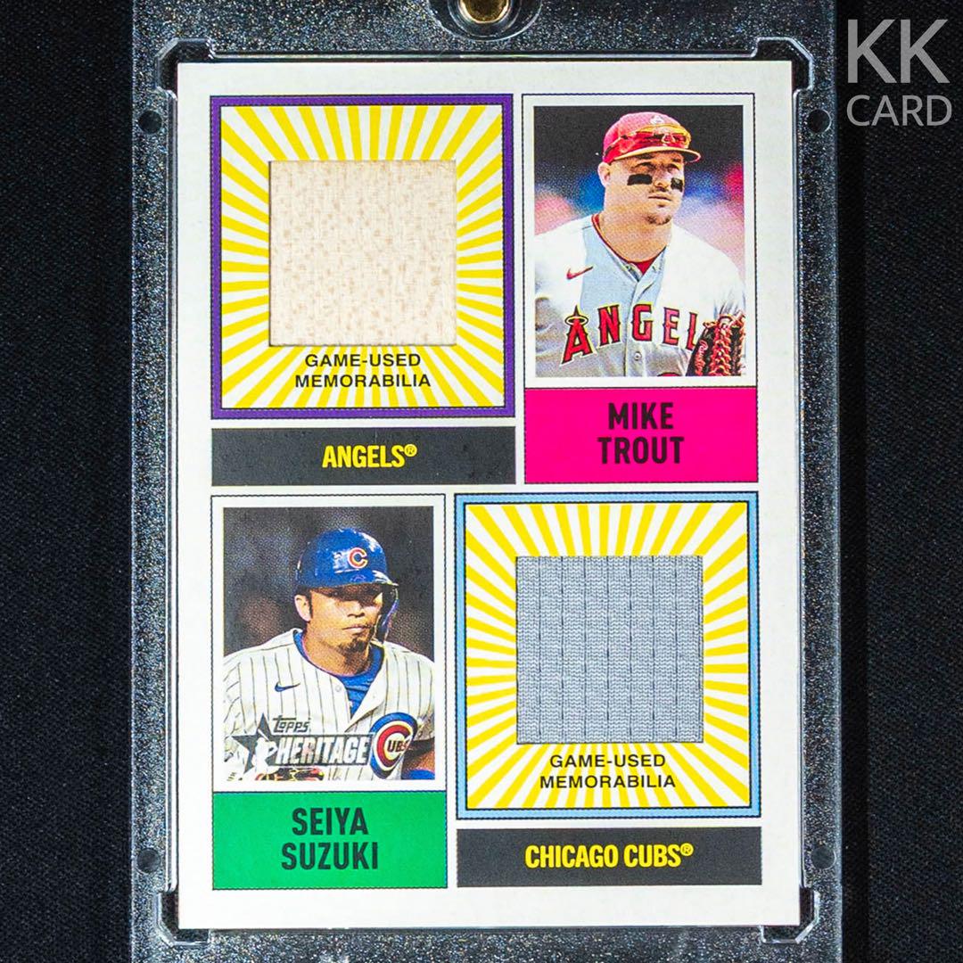 2025 Topps Heritage トラウト＆鈴木誠也 ジャージーカード