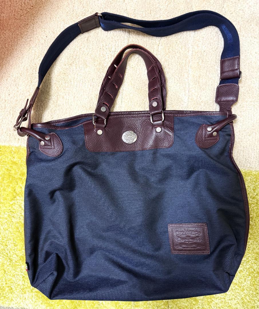 【美品】オロビアンコ　大型2 WAY ショルダーバック（1～2泊の出張に最適）