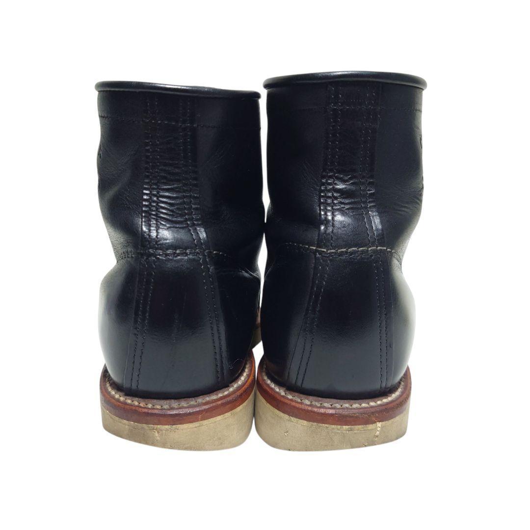 チペワ ブラックレザー ワークブーツ Vibramソール USA製 チペワ ブラックレザー ワークブーツ Vibramソール USA製