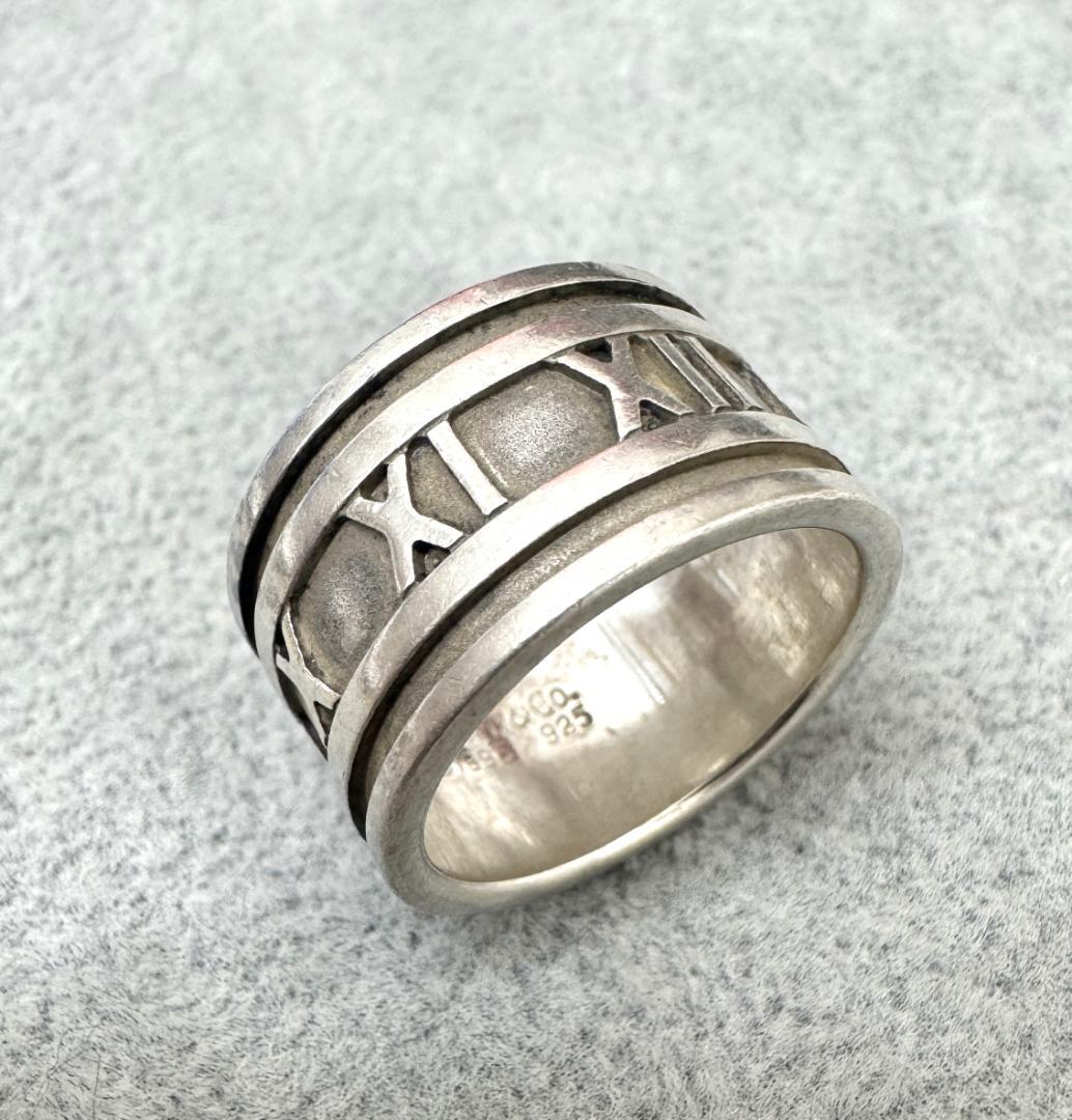 Tiffany&Co. アトラス ワイド リング 14号 シルバー 指輪