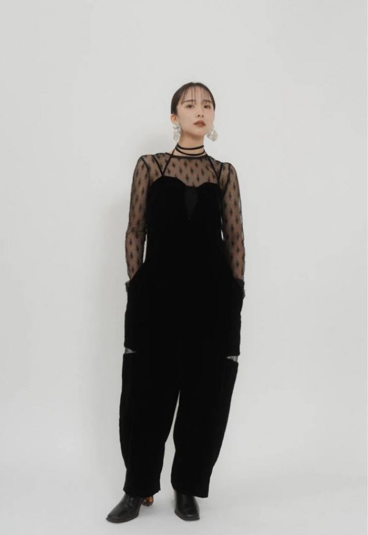 サロペット・オーバーオール・オールインワン Knuth Marf / lace up all in one / beige 最終値下げKnuth Marf lace up all in one