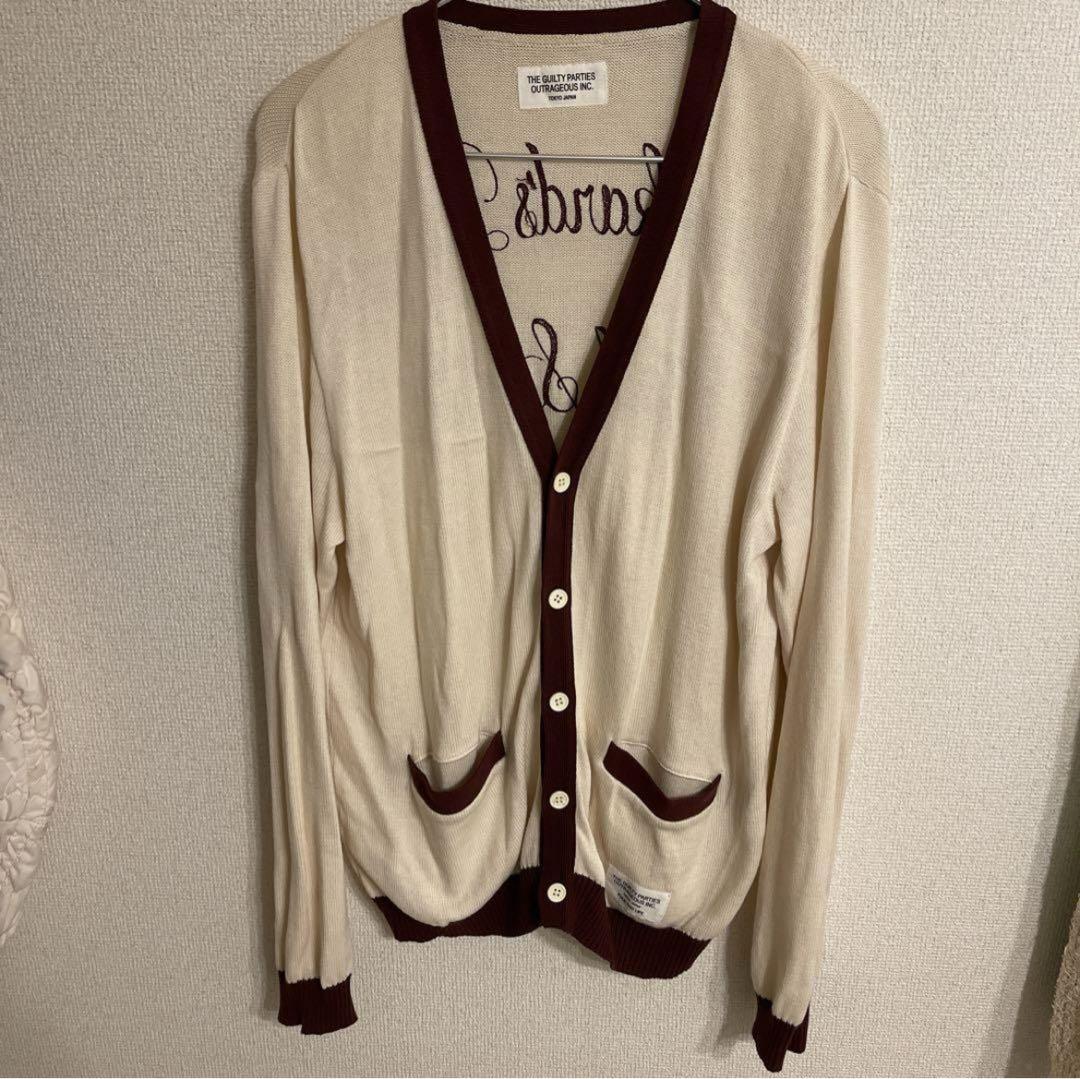 ワコマリア 刺繍デザイン カーディガン