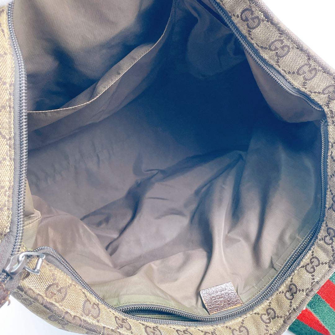 GUCCI グッチ トートバッグ GG シェリーライン キャンバス A4 肩掛け