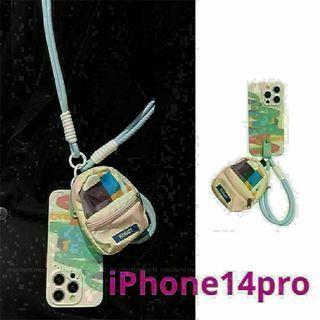 ケース iPhone14Pro 韓国 おしゃれ ショルダー 小銭入 ストラップ