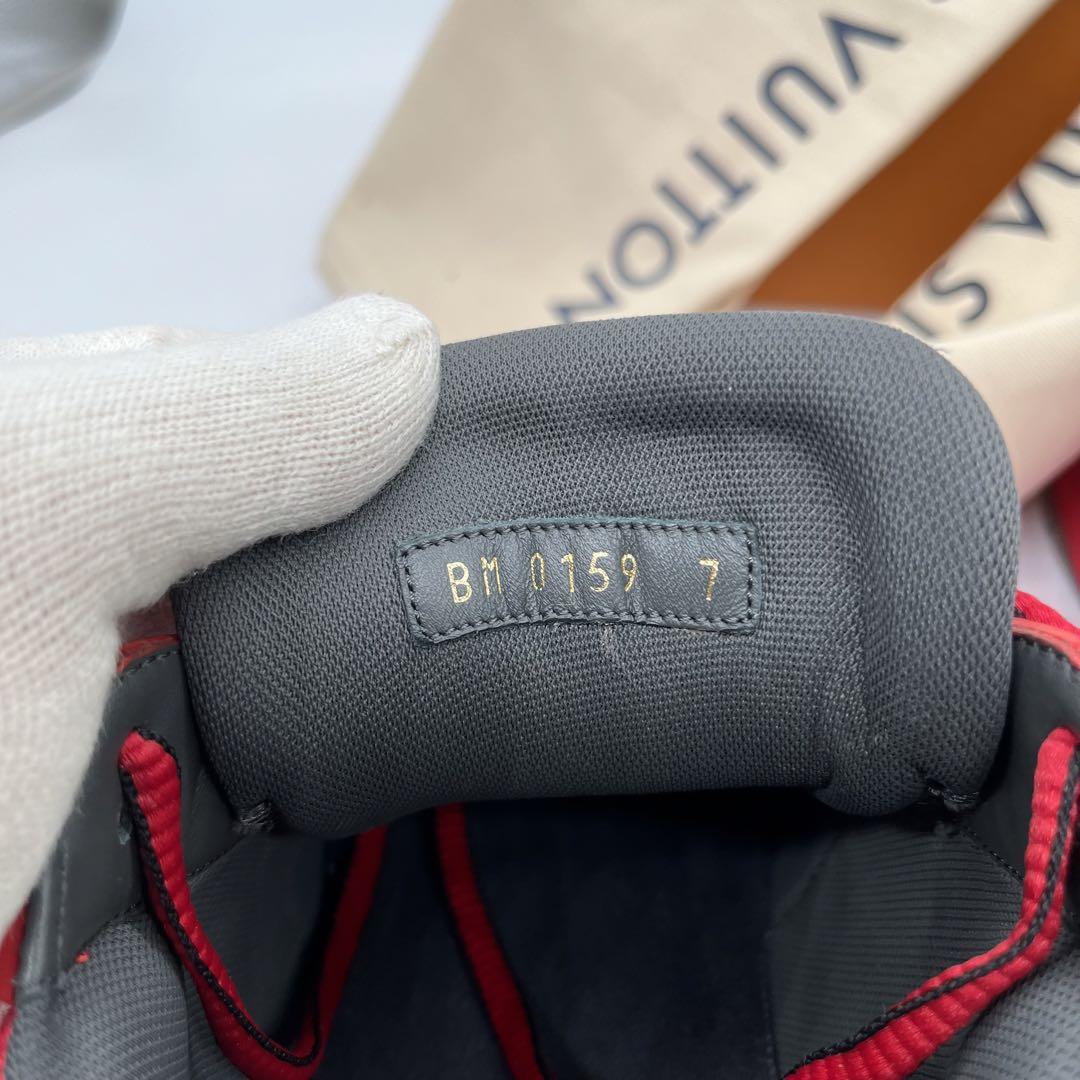 ルイヴィトン LOUIS VUITTON トレイナー スニーカー サイズ7 赤