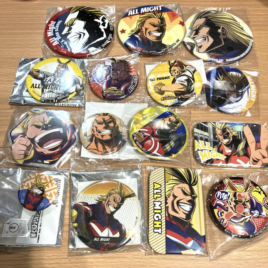 ヒロアカ オールマイト 缶バッジ ヒロアカ オールマイト缶バッジ15個セットE - メルカリ