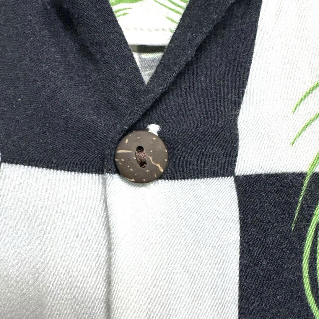 POTETO HEAD ポテトヘッド アロハシャツ 半袖シャツ M 市松 POTETO HEAD ポテトヘッド アロハシャツ 半袖シャツ M 市松