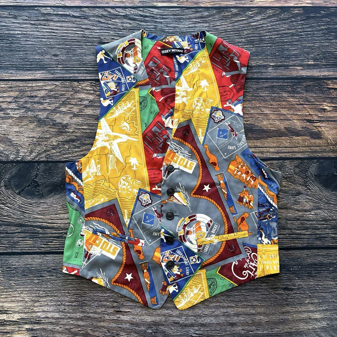ISSEY MIYAKE / 93SS art graphic vest
