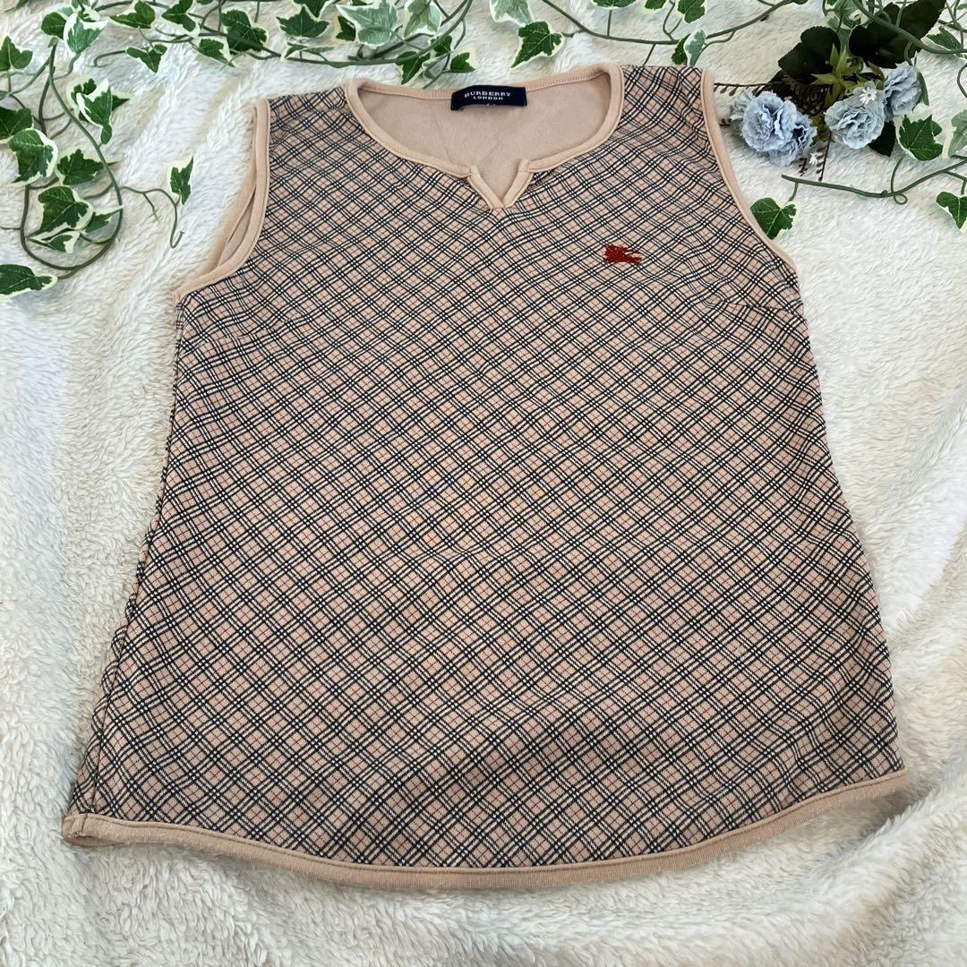 BURBERRY LONDON タンクトップ BURBERRY LONDON ノースリーブ タンクトップ ホワイト - メルカリ