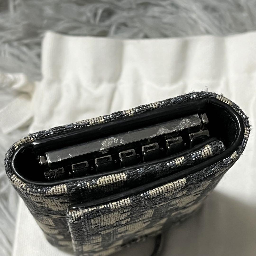 Dior ディオール キーケース 6連 オブリーク ジャガード シルバー金具