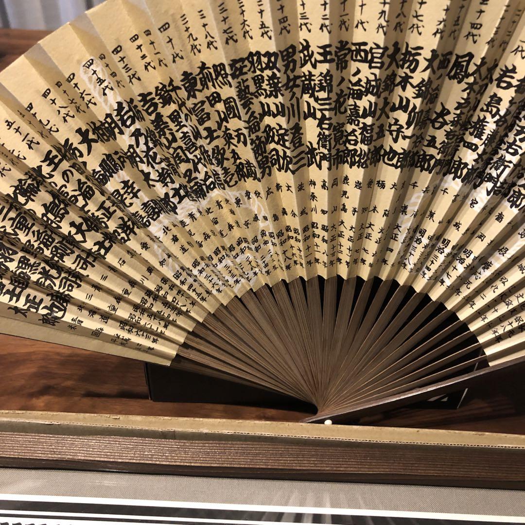 大相撲　歴代横綱一覧表／扇子セット