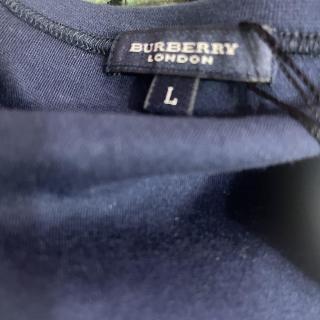 BURBERRY LONDONネイビー チェック柄 カーディガン 新品タグ