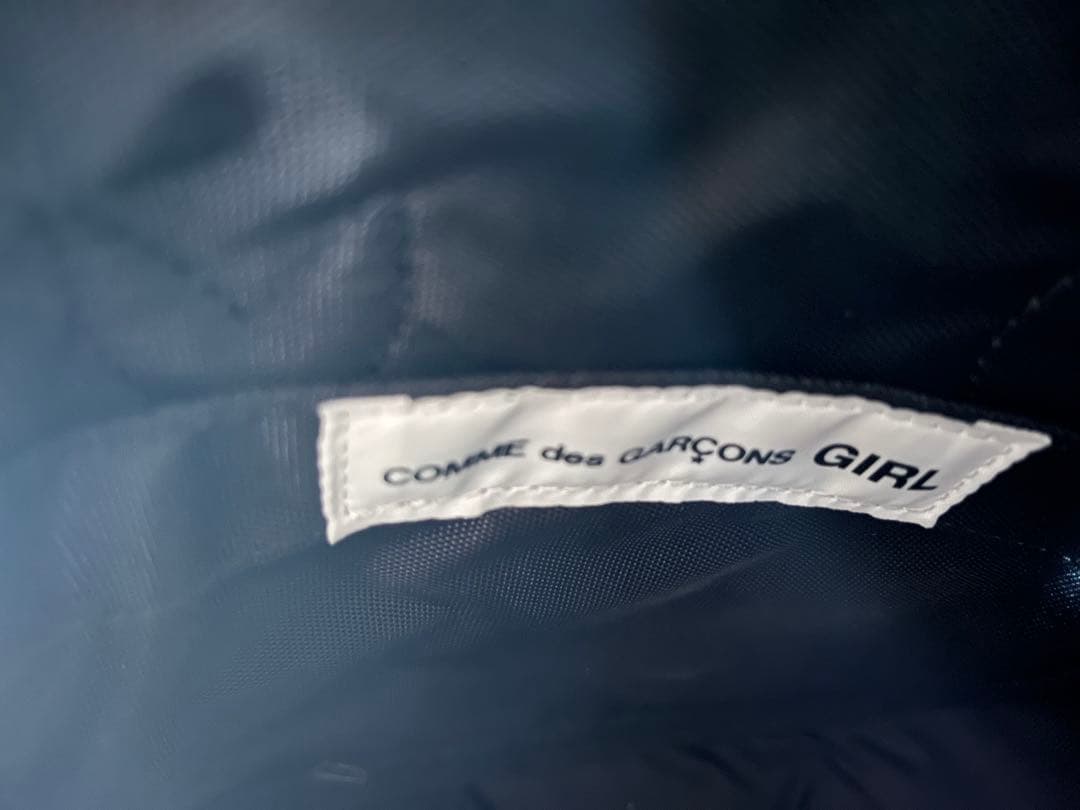 コムデギャルソンガール フリルハンドバッグ ブラック 美品 コムデギャルソンガール フリルハンドバッグ ブラック 美品