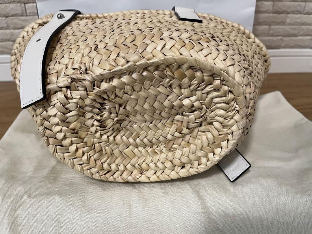 LOEWE かごバッグ 白 スモール