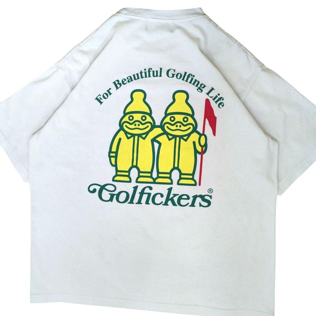 ゆ*こ様 Golfickers ゴルフィッカーズ アヒルバックプリント 半袖Tシ