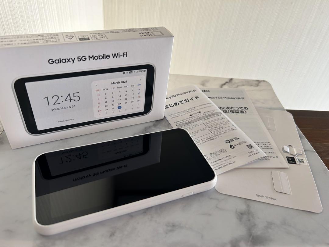 SAMSUNG - Galaxy 5G Mobile Wi-Fi SCR01SWU ホワイト Galaxy 5G Mobile Wi-Fi SCR01SWU ホワイト