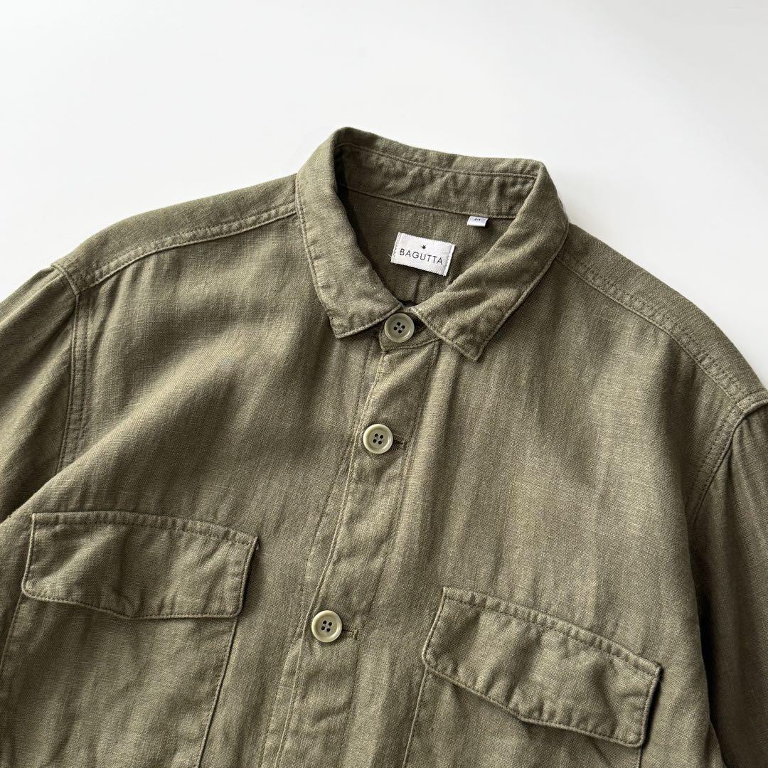 人気新品 ガーメントダイ バグッタ BAGUTTA リネン メルカリ - CPOシャツ トップス