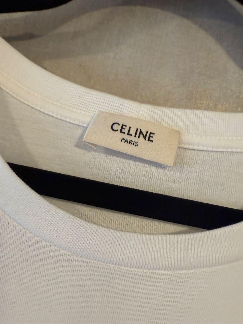 CELINE ホワイト Tシャツ