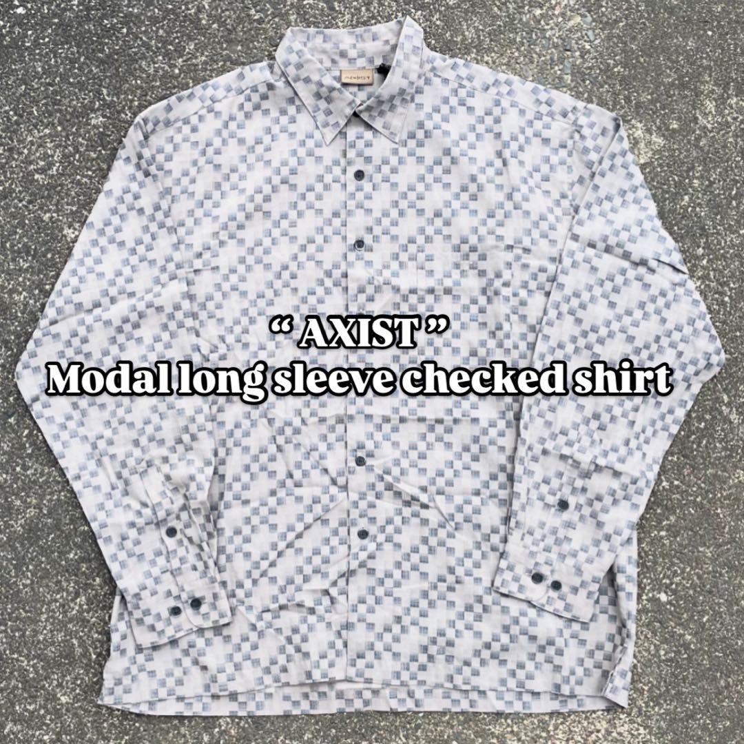 【極希少】Modal long sleeve checked shirt