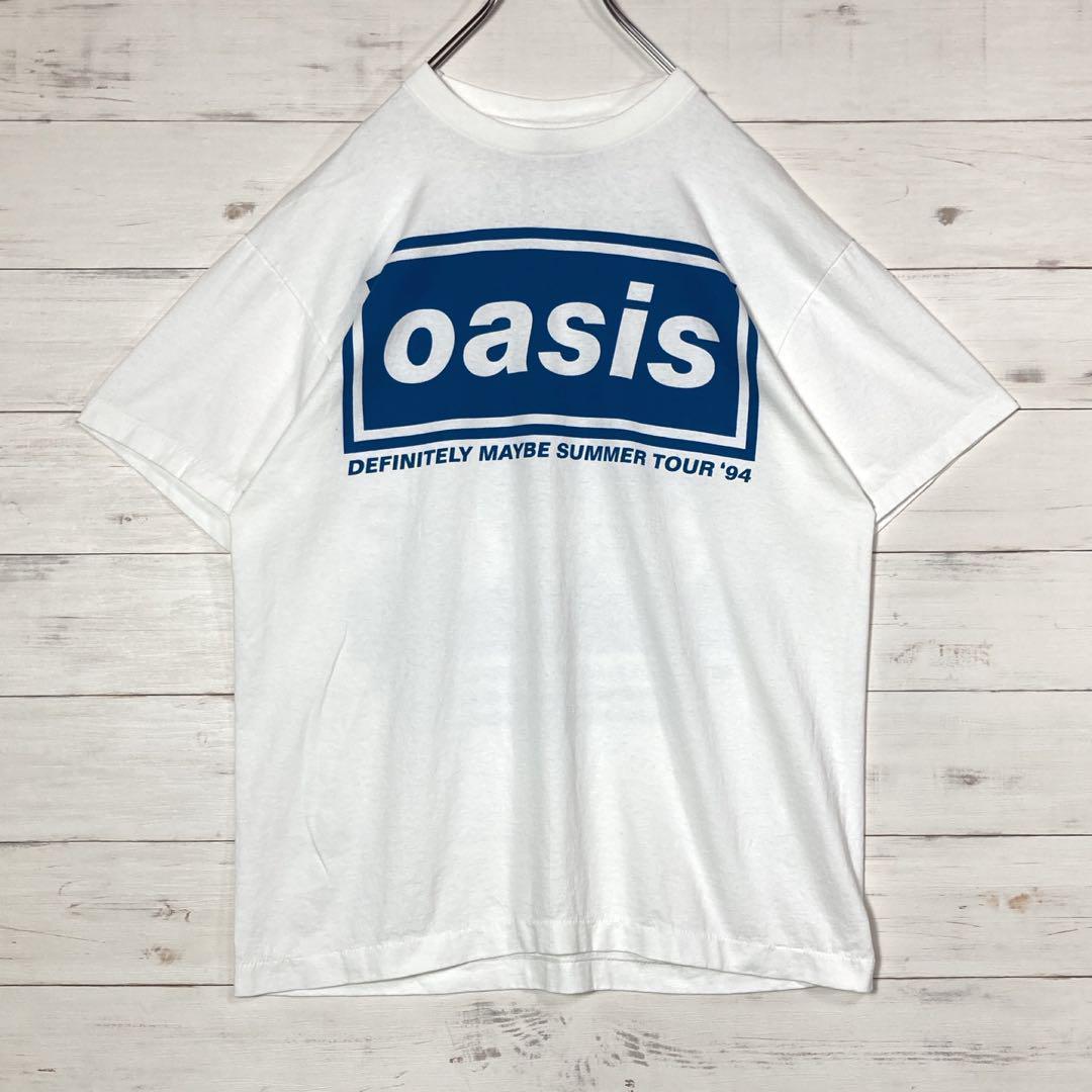 oasis オアシス　1994 サマー　ツアー Tシャツ 白　L oasis オアシス 1994 サマー ツアー Tシャツ 白 L - メルカリ