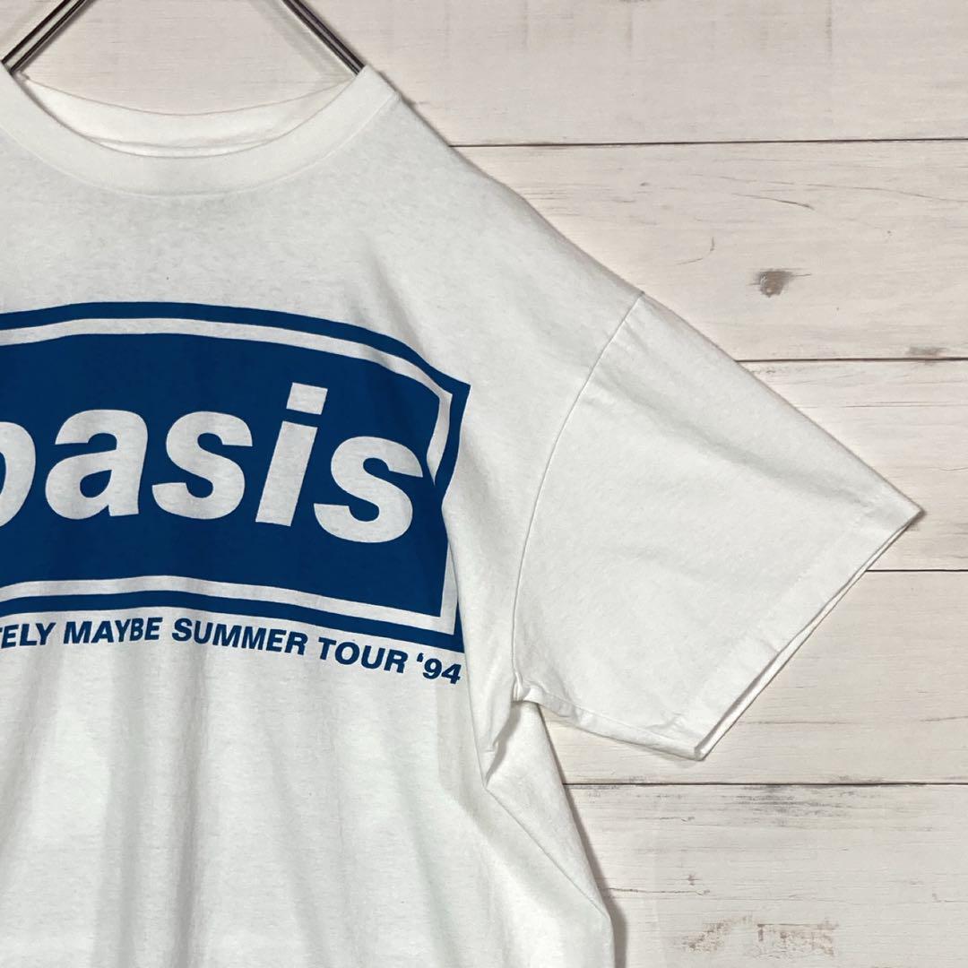 oasis オアシス　1994 サマー　ツアー Tシャツ 白　L oasis オアシス 1994 サマー ツアー Tシャツ 白 L - メルカリ