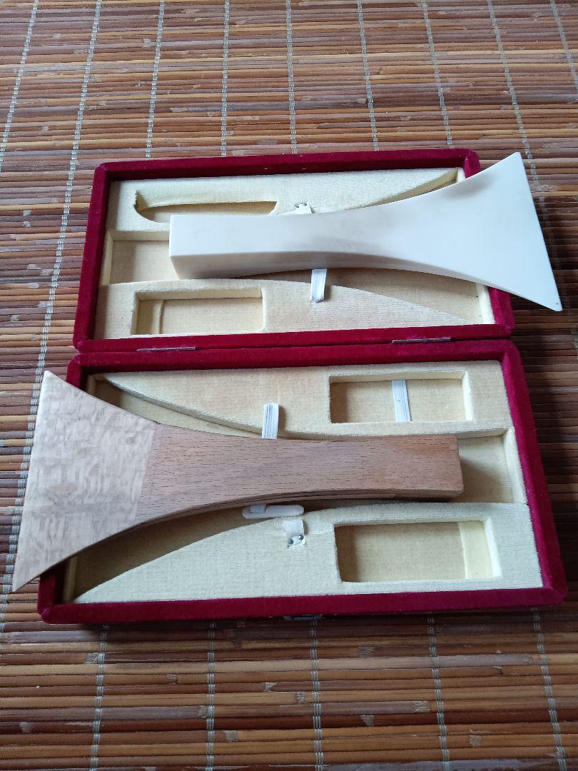 Montrachet様専用中古三味線バチ2つセット ✕ケース2つおまけ